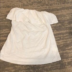 Lilly Pulitzer strapless white top